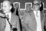 Sergio Gensini con l'allora sindaco di Empoli Mario Assirelli al Premio Pozzale Luigi Russo Edizione 1973