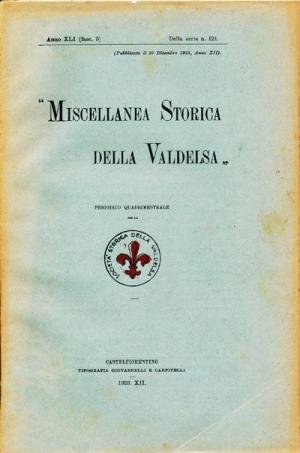 Miscellanea Storica della Valdelsa anno 1933